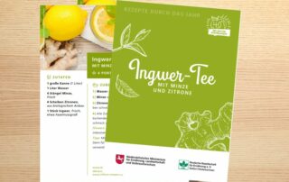 Dekoratives Foto zum Rezept "Ingwer-Tee mit Minze und Zitrone"